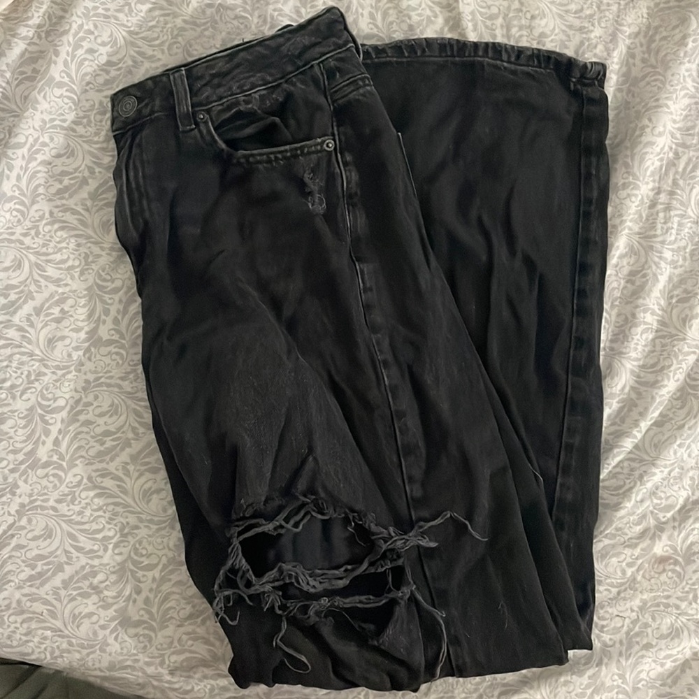 Garage Denim Black straight jeans